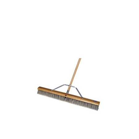 Bon Tool Floor Broom, 3" Silver Tip Flagged, 36", Wood Handle 84-518